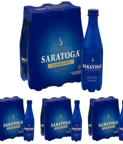 Saratoga Sparkling Spring Water Bottle PET, 500ml, 24-Pack