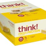 think! Protein Bars, High Protein Snacks, Gluten Free, Kosher Friendly, Chunky Peanut Butter, Nutrition Bars, 2.1 Oz per Bar, 10 Count (Packaging May Vary)