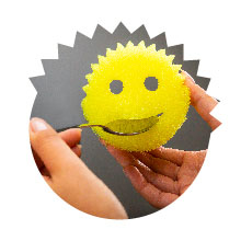 kitchen sponge blue bath scrubbing scrubbers hygiene smiley pads scrubdaddyuk hygene cleaning dish